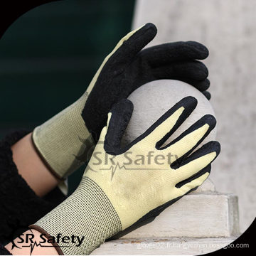 SRSAFETY 13G Tricoté Liner Latex Gants de poitrine renforcée